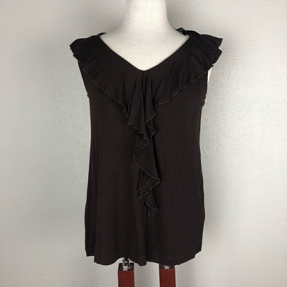 NWT Luciano Dante Brown Sleeveless Top Size M